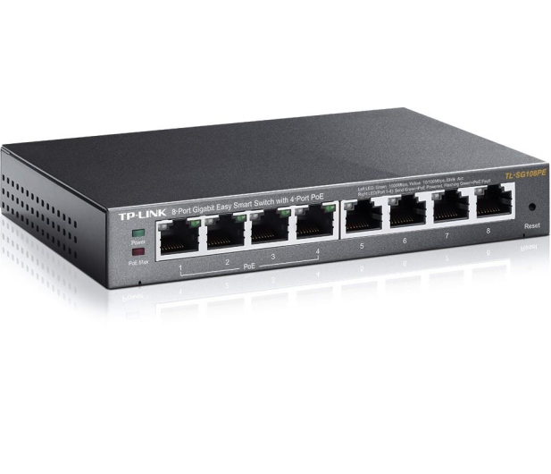 TP-Link 8p TL-SG108PE (8x10/100/1000Mbit, 4xPoE+) - 359600 - zdjęcie 2